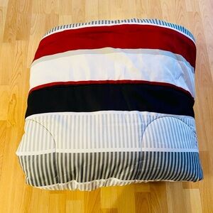 Mainstays Queen Size Red Striped Reversible Comforter